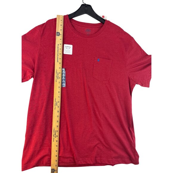 Izod Saltwater Relaxed Classics Red T-Shirt Men’s XXL Soft Cotton Casual Tee - Picture 7 of 8